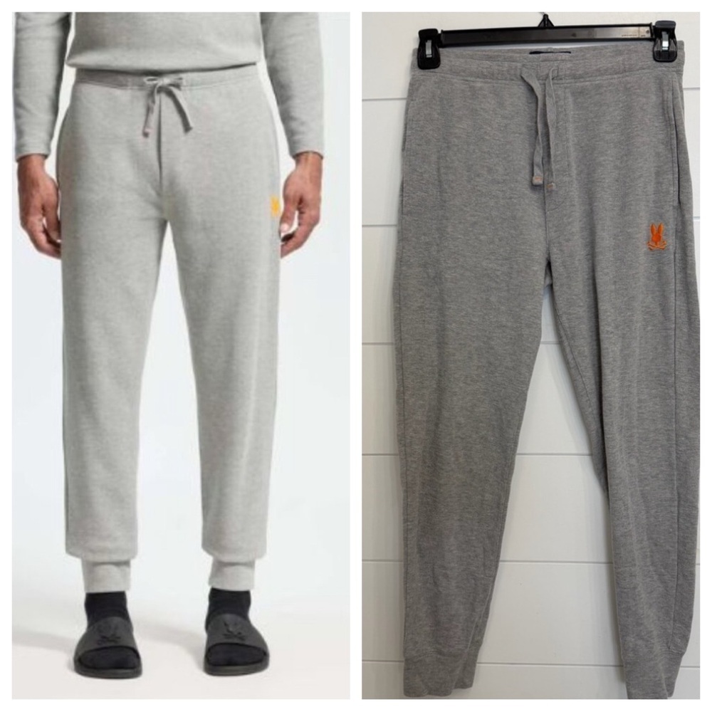 Psycho Bunny Gray Men's Vail Waffle Lounge Pants Size Small 23707